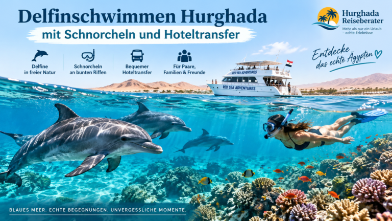 Delfinschwimmen Hurghada mit Schnorcheln und Hoteltransfer