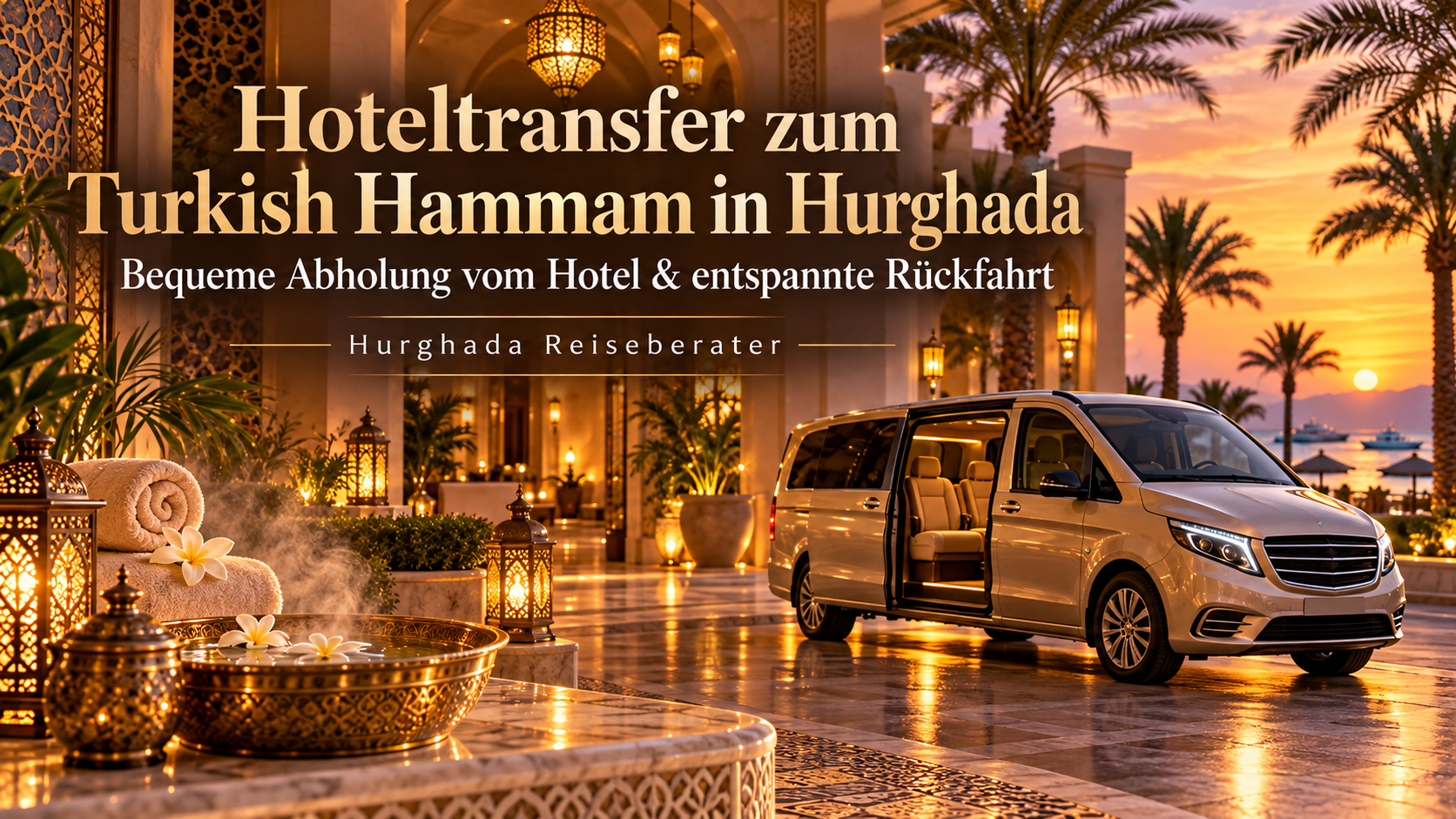 Hoteltransfer zum Turkish Hammam in Hurghada