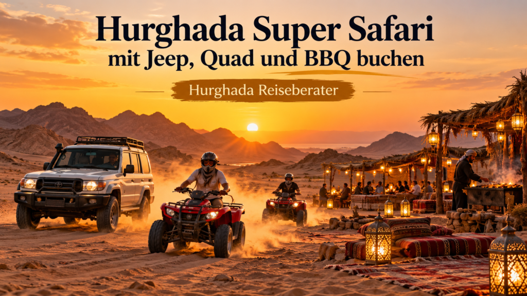 Hurghada Super Safari mit Jeep Quad und BBQ buchen