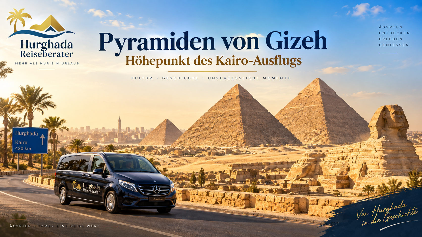 Pyramiden von Gizeh – Höhepunkt des Kairo-Ausflugs