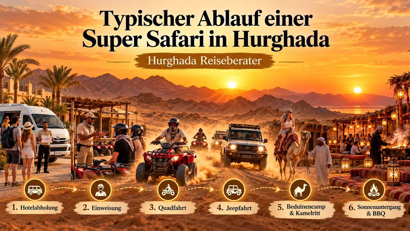 Typischer Ablauf einer Super Safari in Hurghada