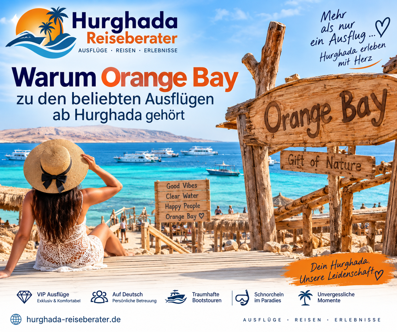 Warum Orange Bay zu den beliebten Ausflügen ab Hurghada gehört
